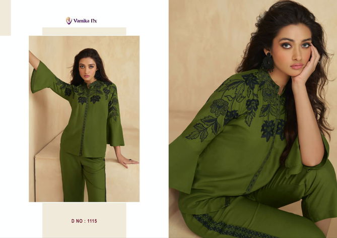 Vamika Nx Saraa Ladies Top With Bottom Western Catalog
